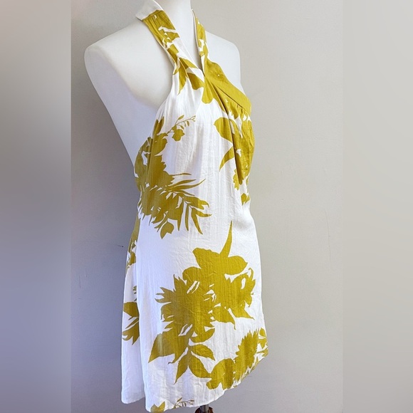 Hello Molly Halter Floral Mini Dress Summer Resort Vacation Festival Wedding - Picture 2 of 8